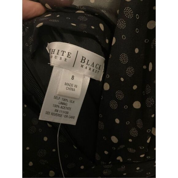 ‎Whbm silk black bias cut dress - Picture 3 of 4